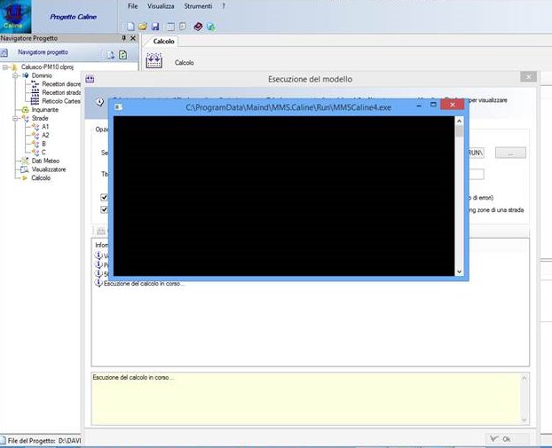 MMSCaline - finestra del calcolo vuota