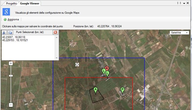 visualizzatore basato su Google Maps