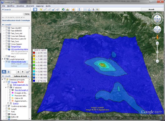 esportazione su Google Earth